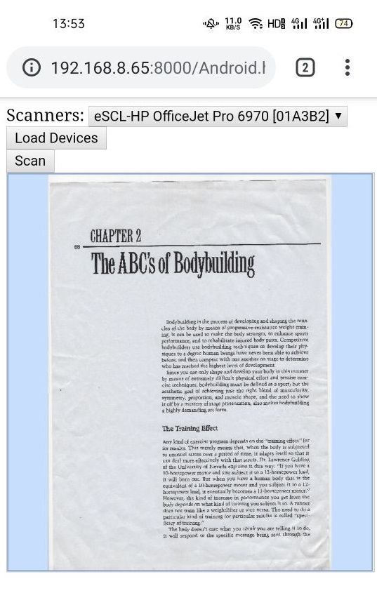 Android scanner