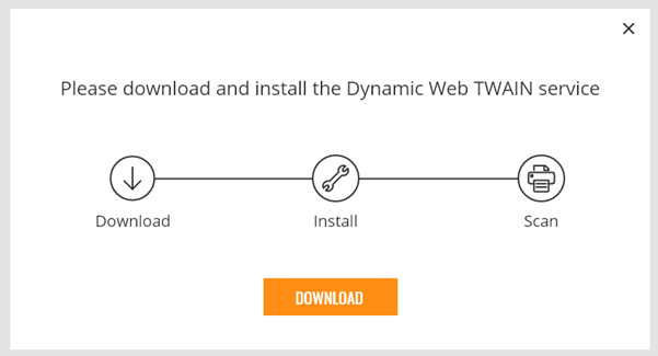install dialog